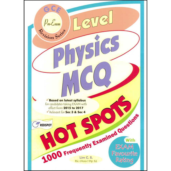 Redspot O Level Physics 1000 MCQ with Helps