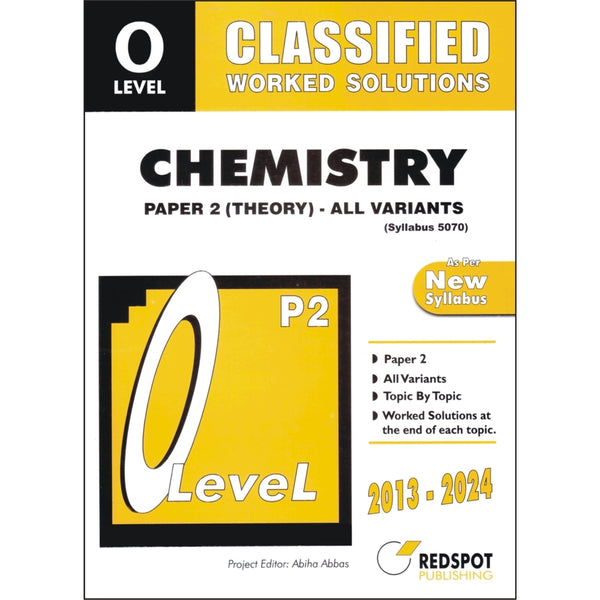 Redspot O Level Classified Chemistry P2 (All Variants)