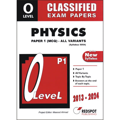 Redspot O Level Classified Physics P1 (All Variants)