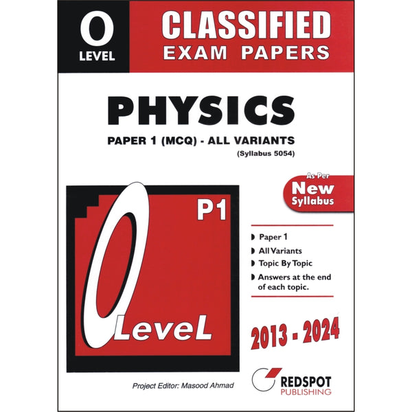 Redspot O Level Classified Physics P1 (All Variants)