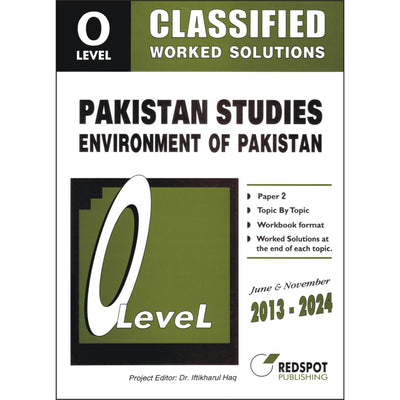 Redspot O Level Classified Pakistan Studies (Environment of Pakistan) P2