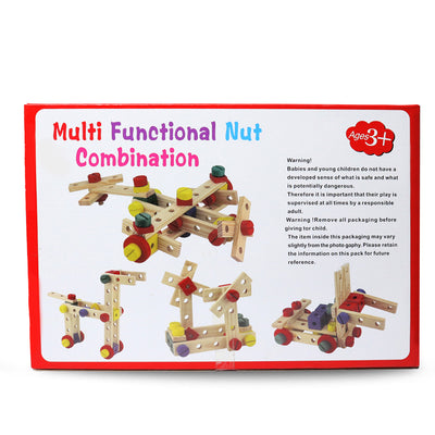 Wooden Multi Functional Nut Combination Game for Kids