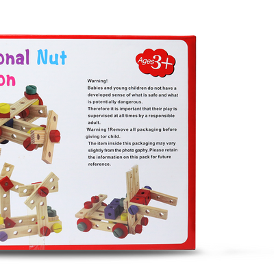 Wooden Multi Functional Nut Combination Game for Kids