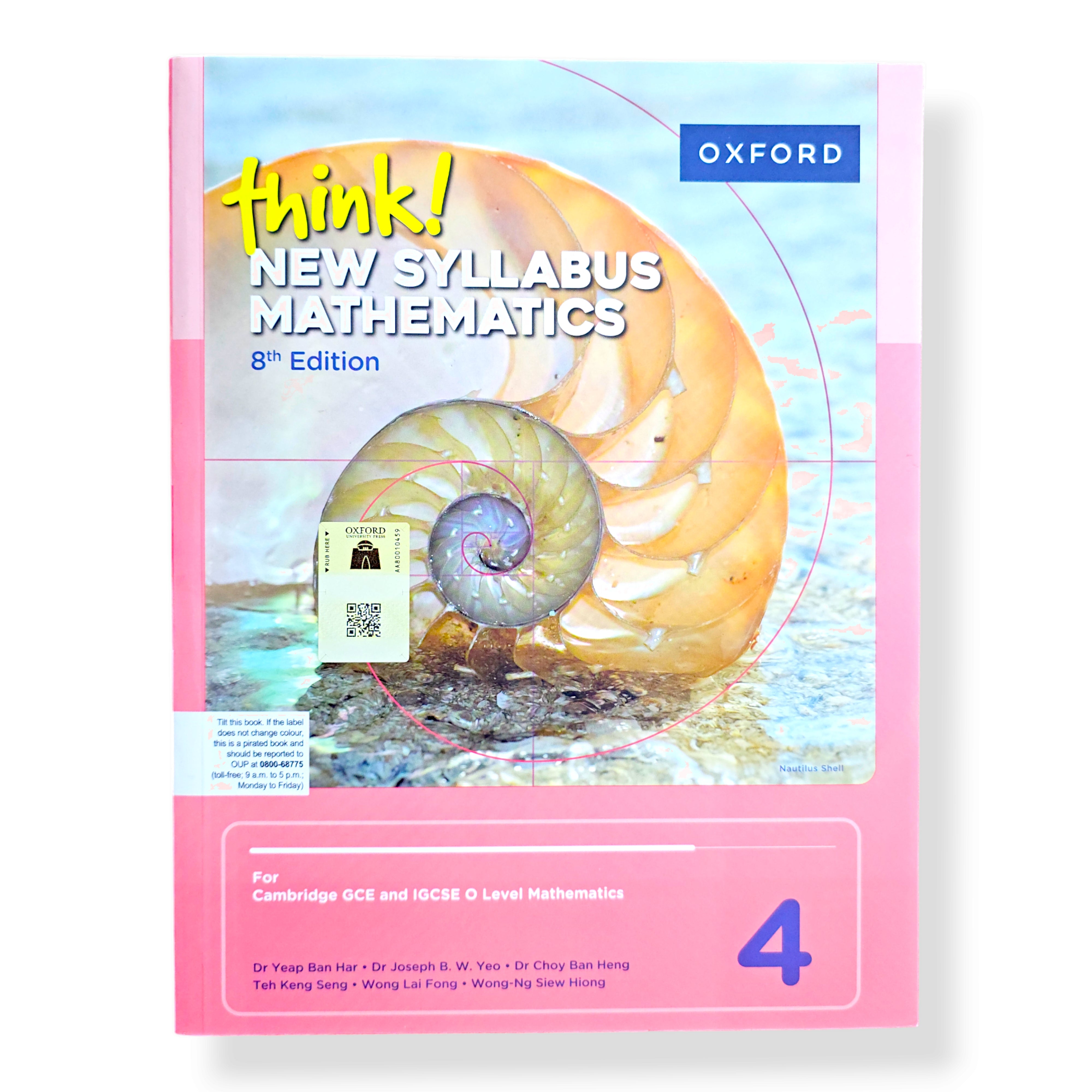 Oxford - Think New Syllabus Mathematics 4 - 8th Edition – ReadStore.pk