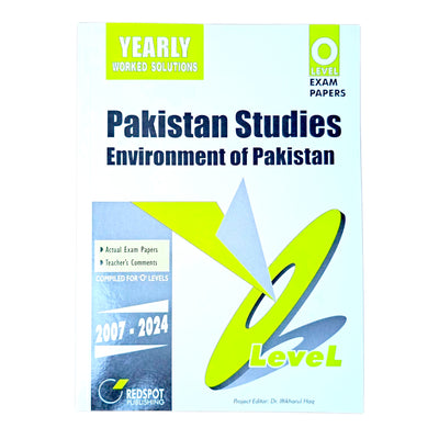 Redspot O Level Yearly Pakistan Studies Environment of Pakistan