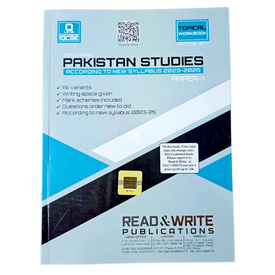 Read & Write O Levels Pakistan Studies P-1 Topical Past Papers 417