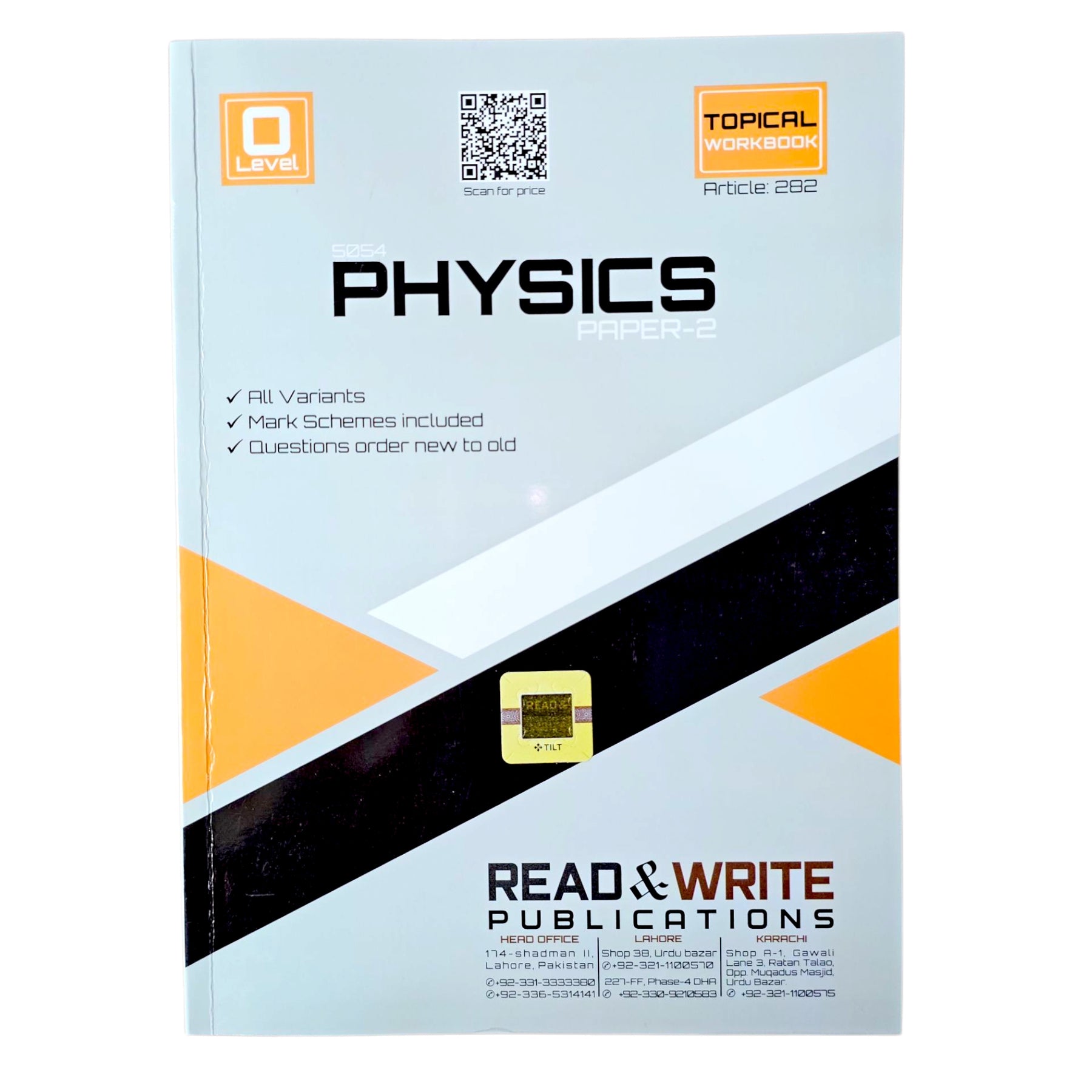 Read & Write O Levels Physics P-2 Topical Past Papers 282 – ReadStore.pk