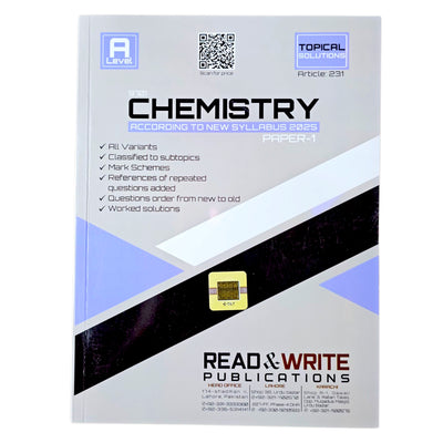 Read & Write A Levels Chemistry P-1 Topical Past Papers 231