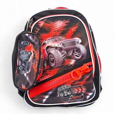 Glossy Bird Racing Car School Bag + Lunch Bag GB2609