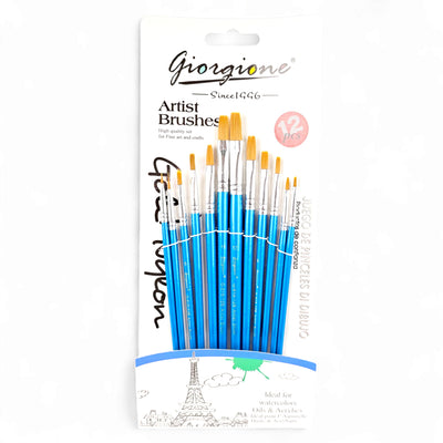 Giorgione Artist Brushes 12 Pcs