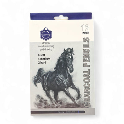 Keep Smiling Charcoal Pencils 12 Pcs TB-1060