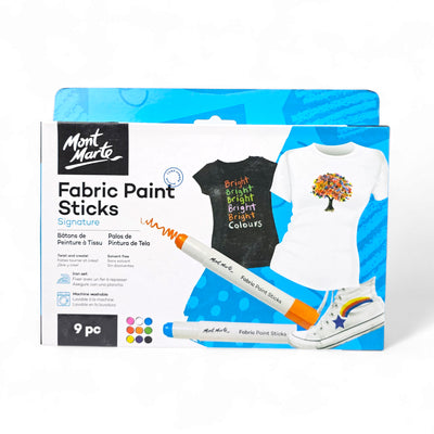 Mont Marte Fabric Paint Sticks 9 Pcs