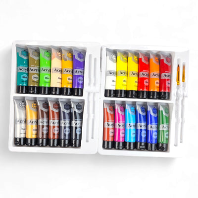 Keep Smiling Acrylic Paint Set 30ml - 24 Pcs