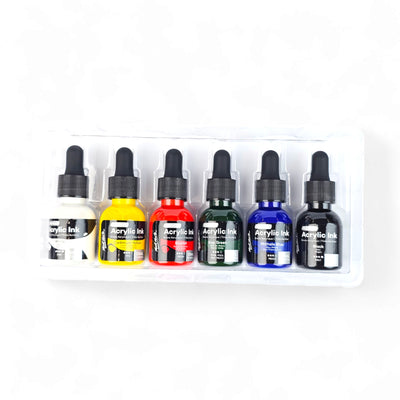 Mont Marte Fluoro Acrylic Ink 20ml - 6 Pcs