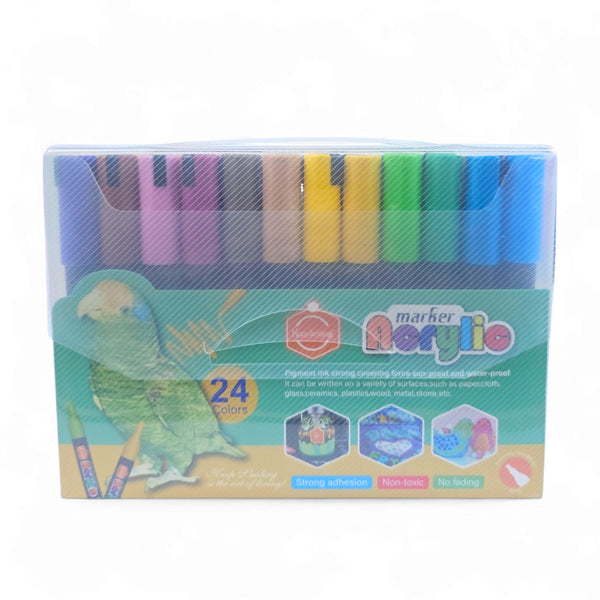 Keep Smiling Acrylic Marker 24 Colors