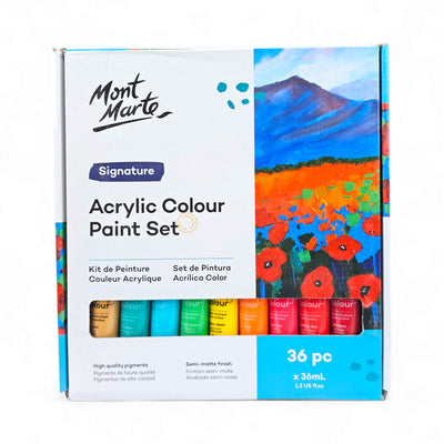Mont Marte Acrylic Paint Set 36ml - 36 Pcs