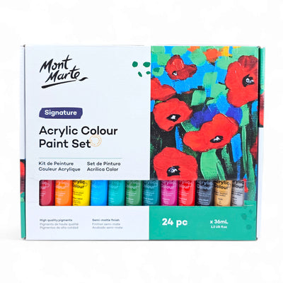 Mont Marte Acrylic Paint Set 36ml- 24 Colors