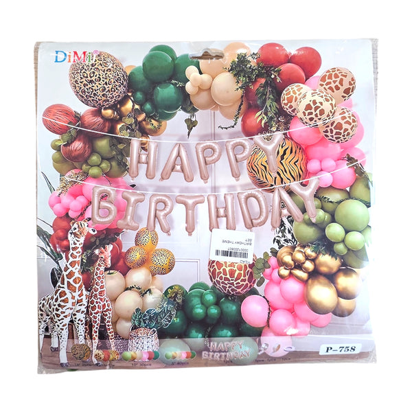 Happy Birthday Theme Balloon Set