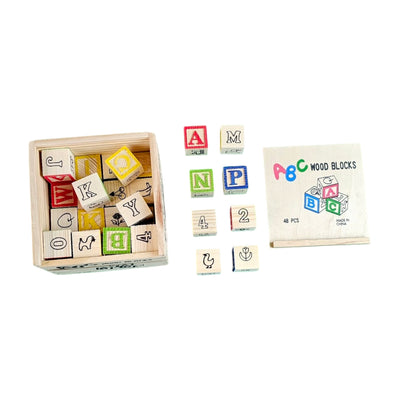 ABC Wooden Blocks ABC 48 Pcs - 4902