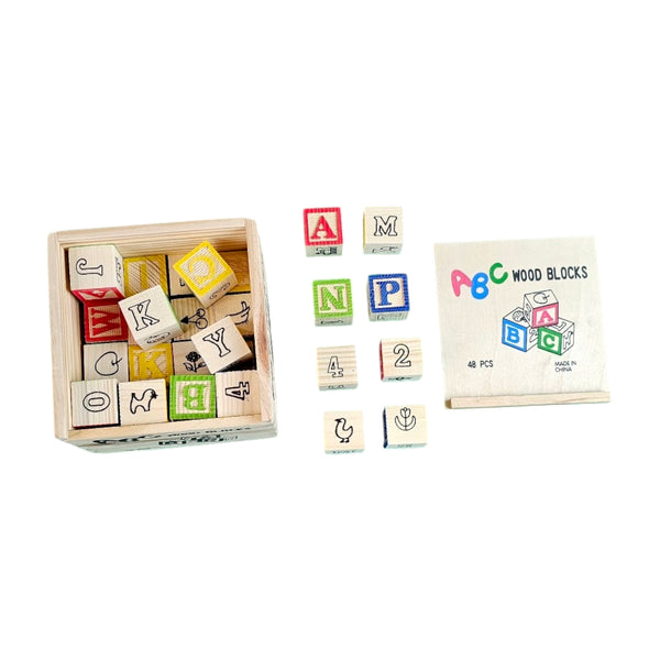 ABC Wooden Blocks ABC 48 Pcs - 4902