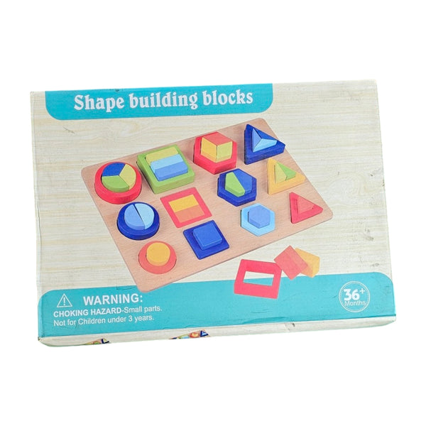 Wooden Shape Building Blocks 4750
