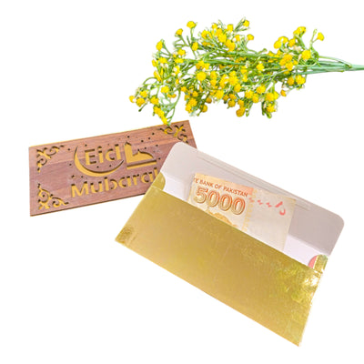 Wooden Eid Envelope