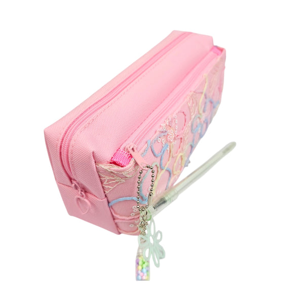 Floral Embroidered Pouch 9150
