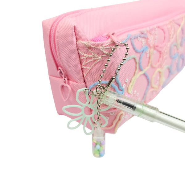 Floral Embroidered Pouch 9150