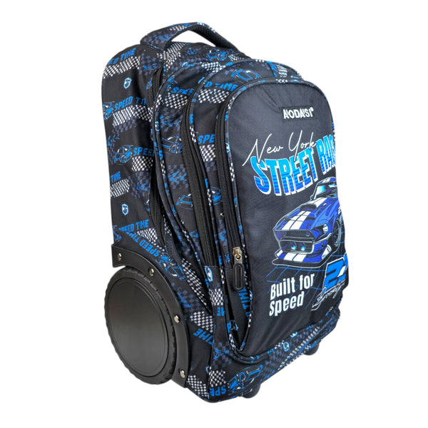 Street Racer Trolley School Bag 828