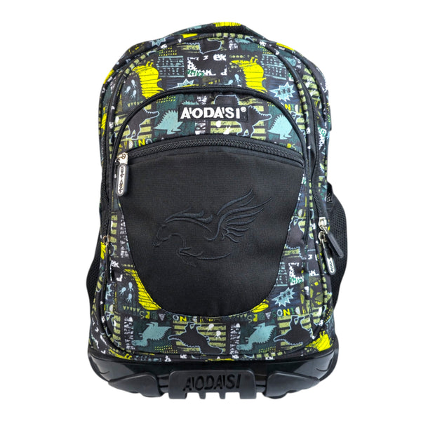 Dinosaur Print Trolley School Bag 3509