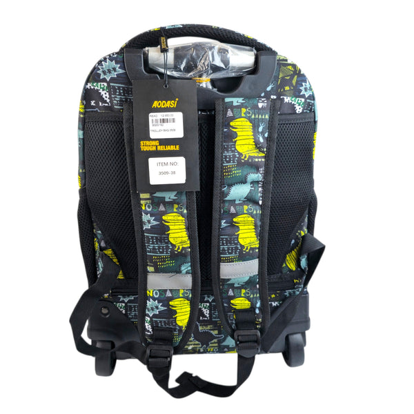 Dinosaur Print Trolley School Bag 3509