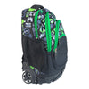 Green Print Trolley School Bag 3509