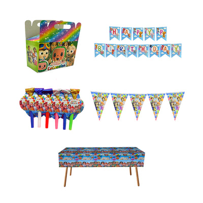 Joyful Melody Kids Party Set - 10-Piece Cocomelon theme Birthday Party Set