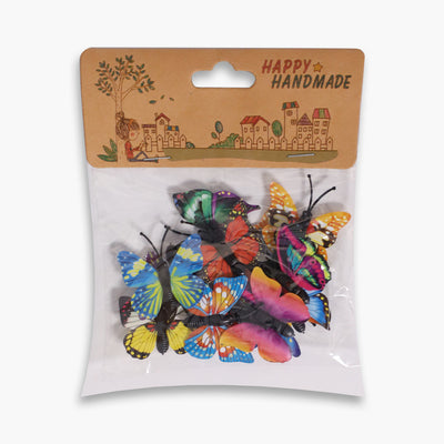 Pack of Happy Handmade Butterflies for Decoration