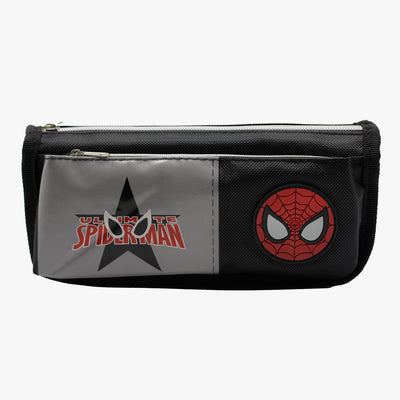 Delightful character pencil case/pouch for kids. Spiderman character for boys. Made with high-quality and durable materials. Spacious interior with compartments and pockets for storage.