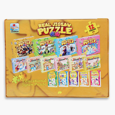 Character Fun Real Jigsaw Puzzle - 12 Pcs