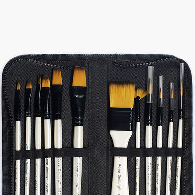 Keep Smiling Artist Value Brush Set 12 Pcs