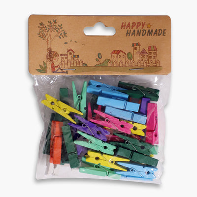 Happy Handmade Wooden Clips