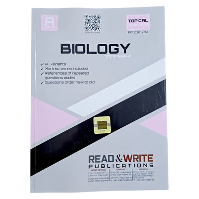Read & Write A Levels Biology P-4 Topical Past Papers 214