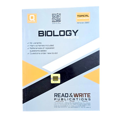 Read & Write O Levels Biology P-2 Topical Past Papers 202