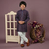 Boys Cotton Purple Kurta Shalwar