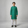 Boys Cotton Green Kurta Pajama