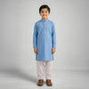 Boys Wash & Wear Sky Blue Kurta Pajama