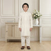 Boys Wash & Wear Off White Kurta Pajama