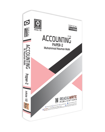 Read & Write O Levels Accounting P-2 Topical Solved Past Papers 102