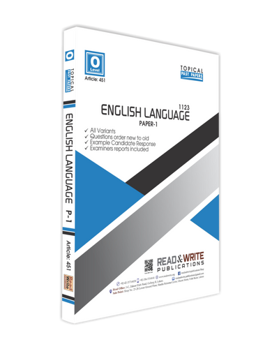 Read & Write O Levels English P-1 Topical Past Papers 451