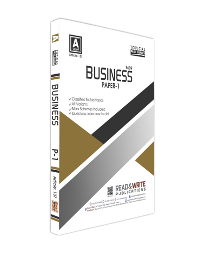Read & Write A Levels Business P-1 Topical Past Papers 137