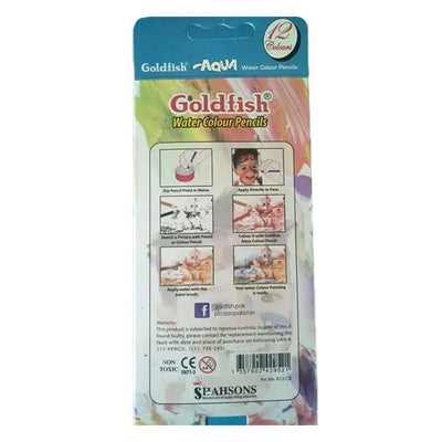 Goldfish Aqua Colour Pencils 12