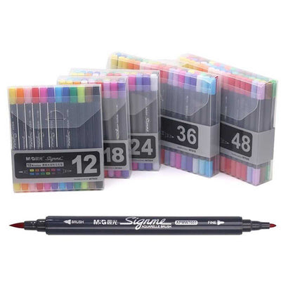 M&G Signme Dual Tip Watercolor Marker- 48