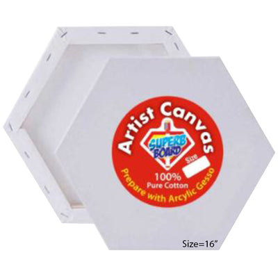 Superb Board Artist Canvas Hexagon Shape (All Sizes)